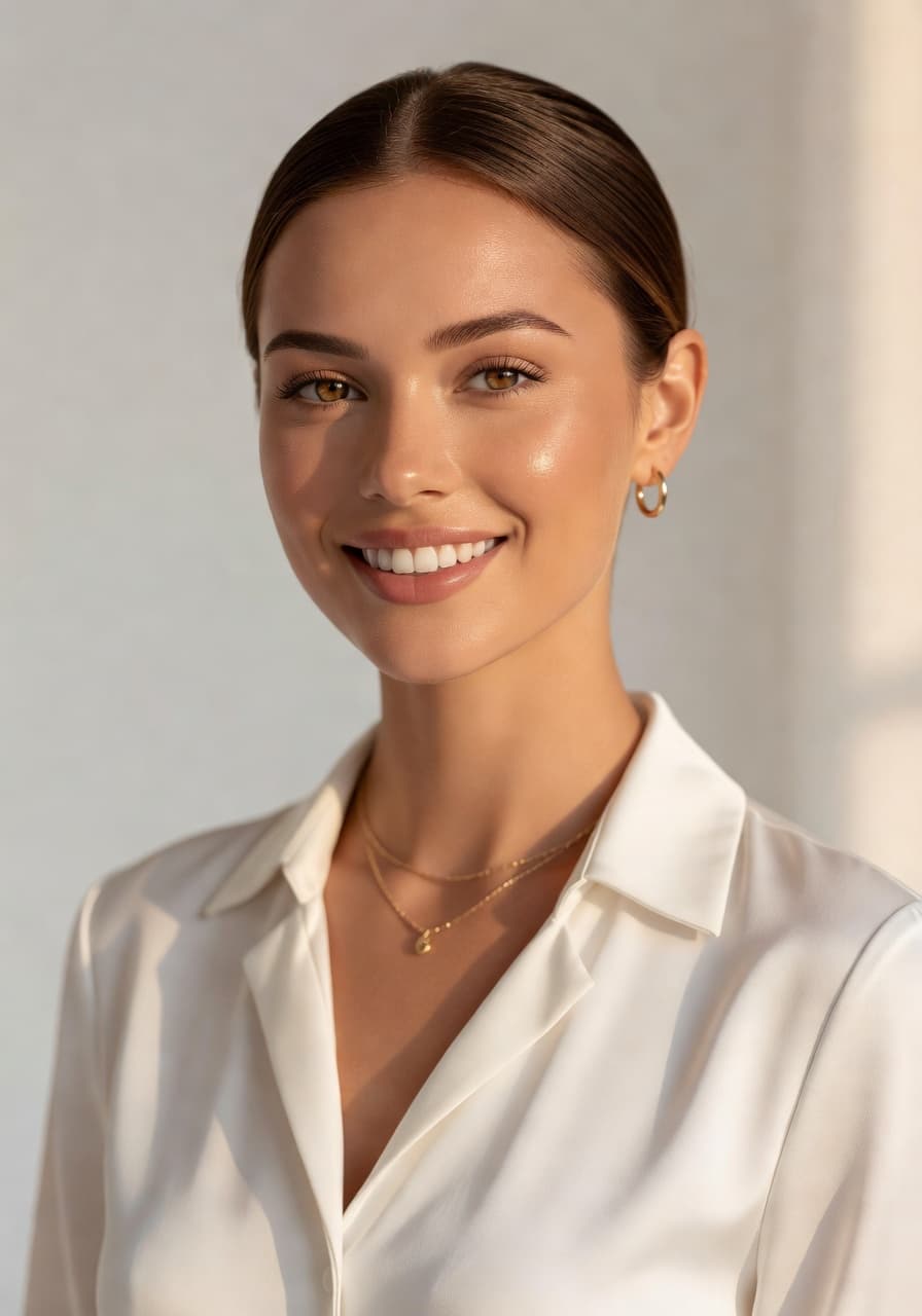 Virtual influencer portrait — AI-generated brand ambassador