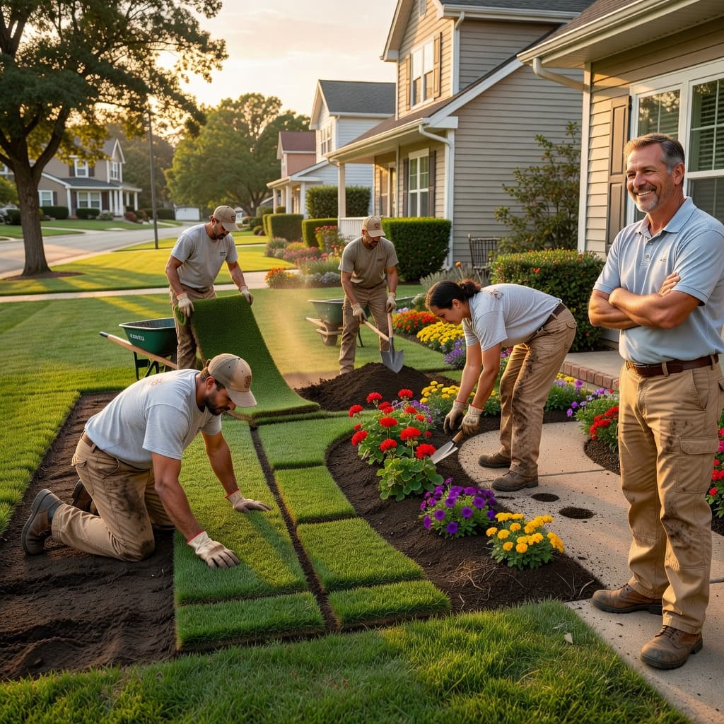 landscaping social media