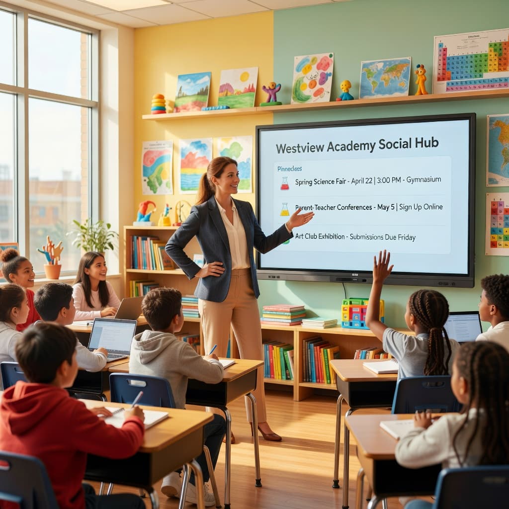 education social media