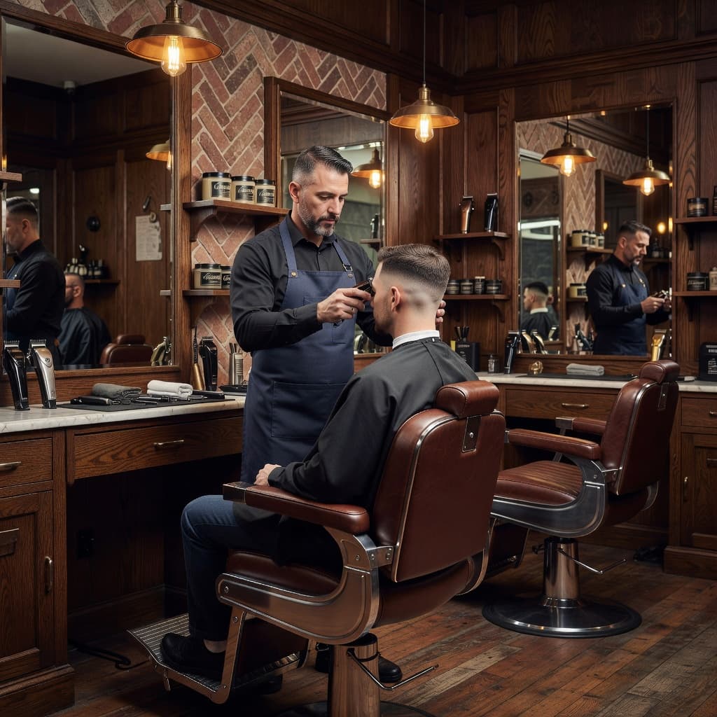 barbershops social media