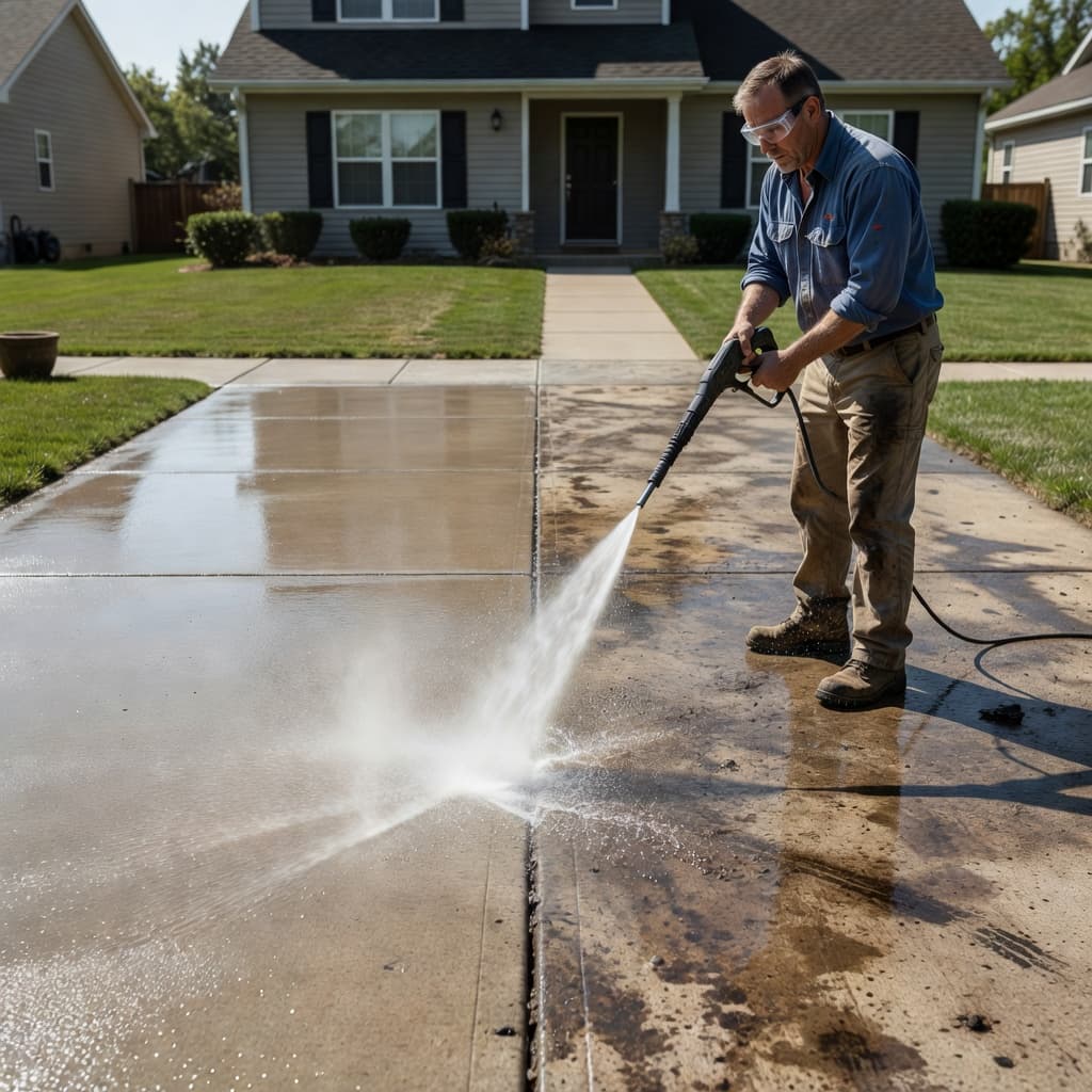 pressure washing social media
