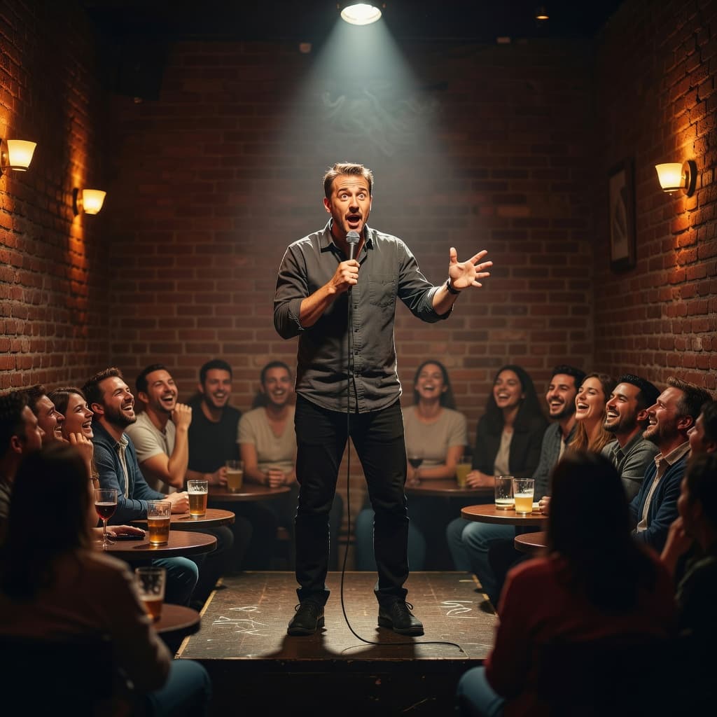 comedy clubs social media