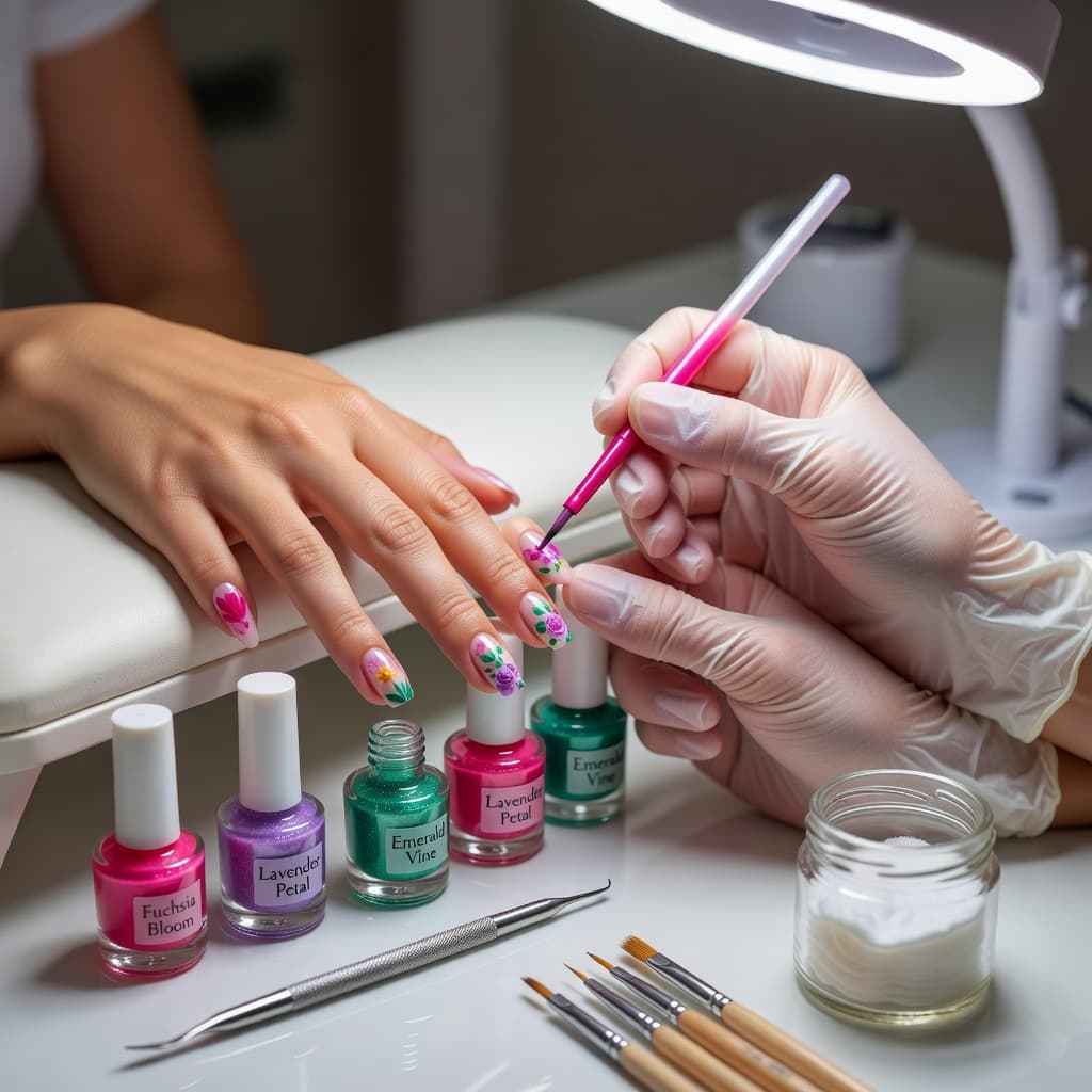 nail salons social media